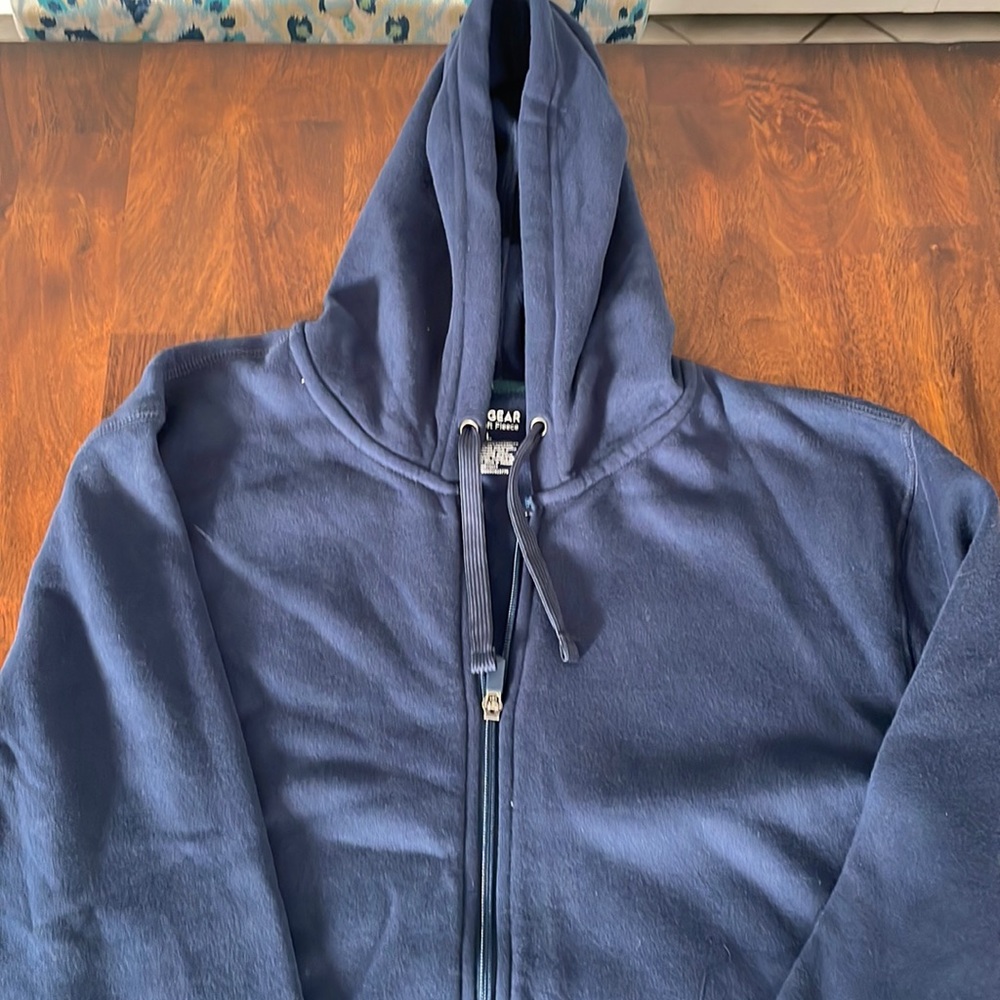 Men’s Large Tek Gear Fleece zip up sweatshirt brand new with tags